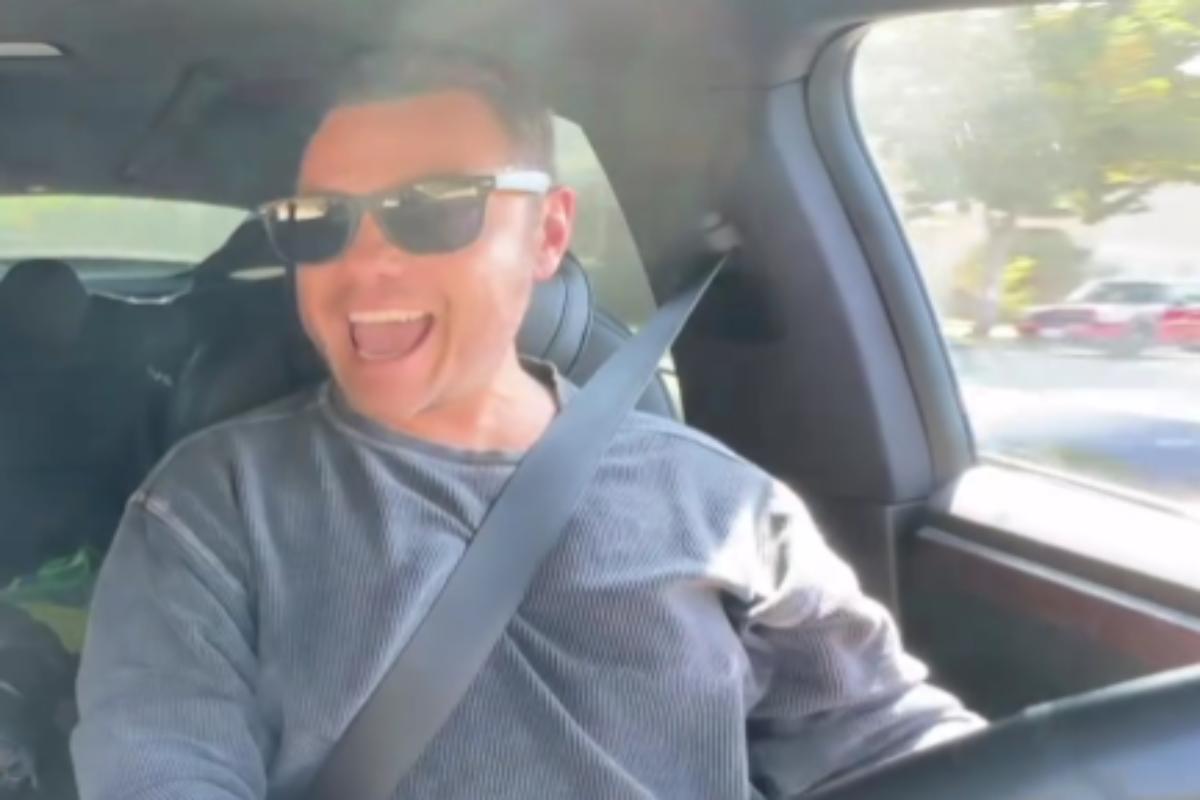 frame dell'ultimo video social pubblicato da Tiziano Ferro